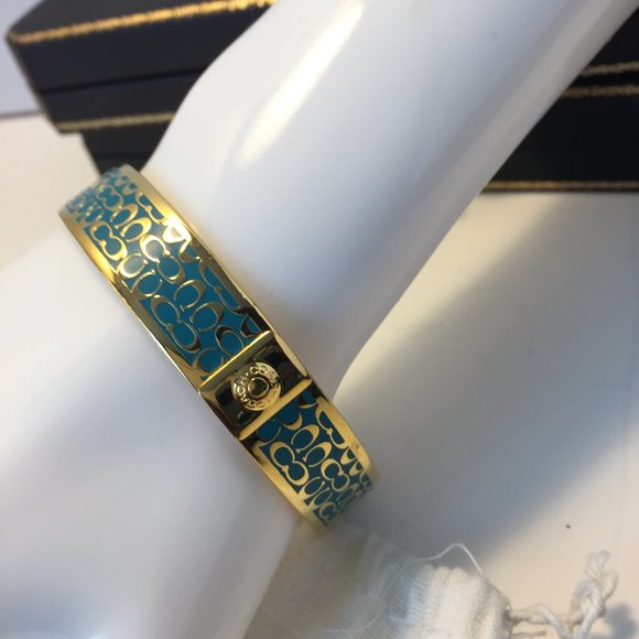 🏆🐎💙COACH Monogram Bracelet Cuff💙🐎🏆 - Picture 2 of 6